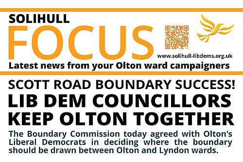 Scott Road Boundary Success for Lib Dems